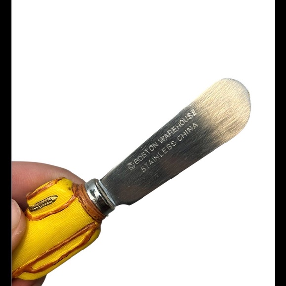 Set Of 4 Boston Warehouse Golf Club Cheese Spreader Knives - Picture 3 of 3